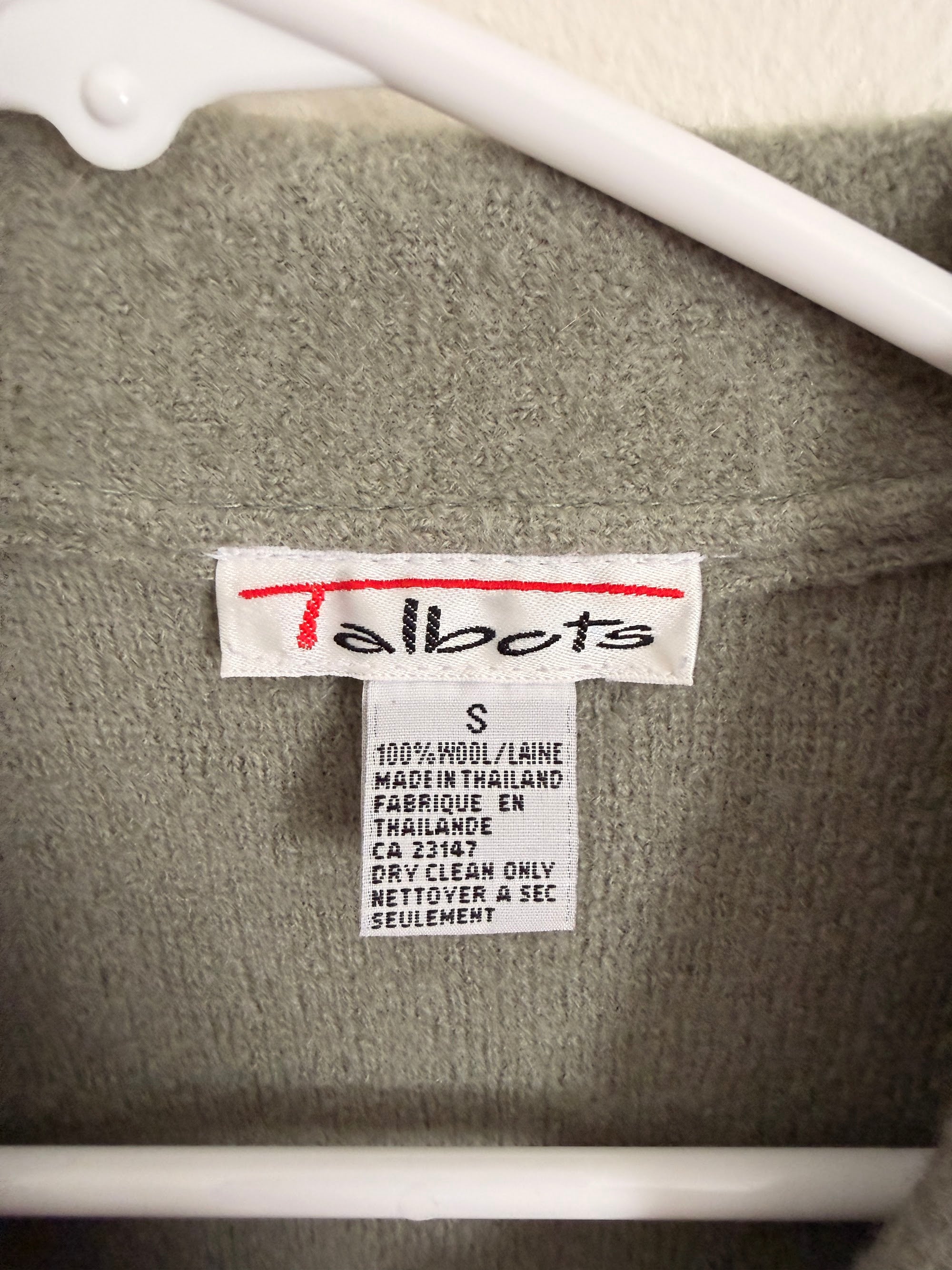 Talbots brand tag, size S